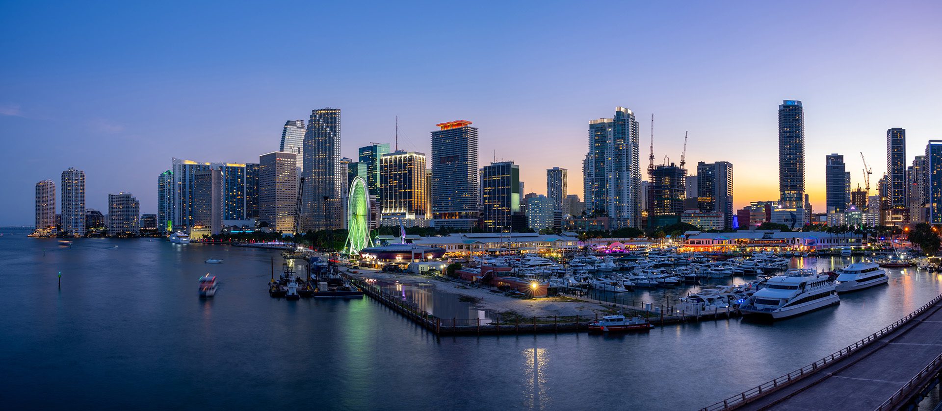 Miami skyline early morning